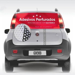 Adesivo Vinil Perfurado Vinil M²  Brilho  
